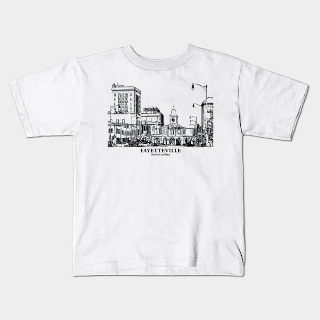 Fayetteville - North Carolina Kids T-Shirt by Lakeric